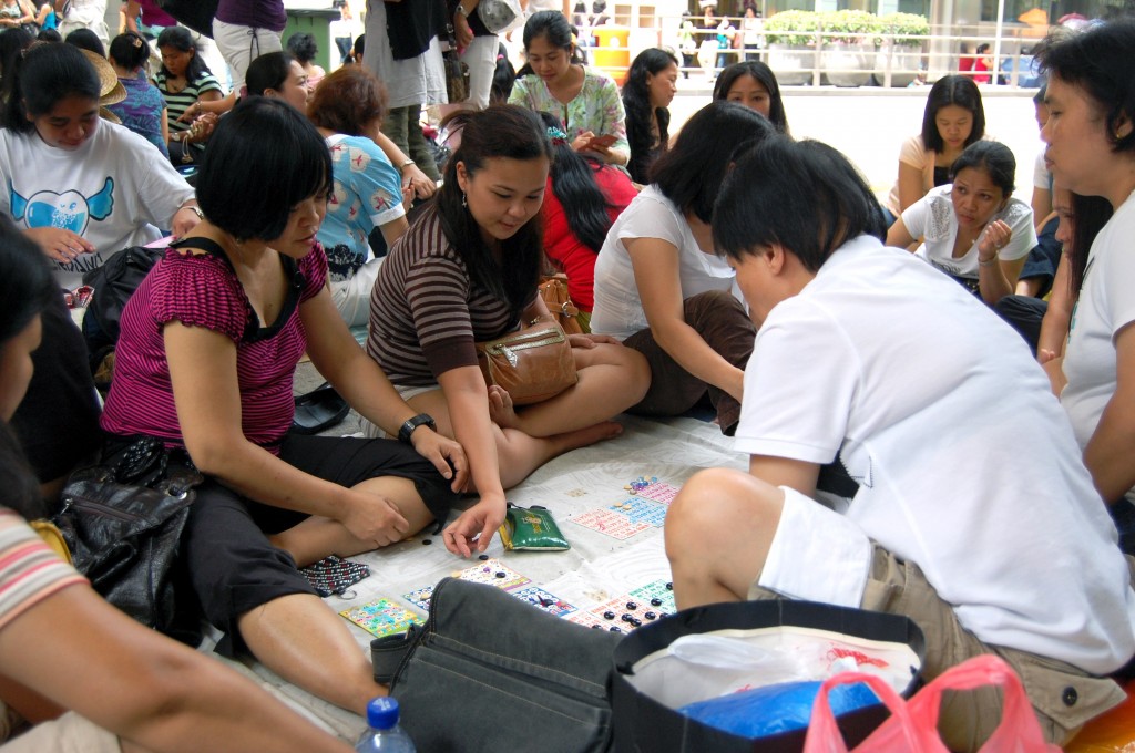 Day off of the domestic helpers in philippines