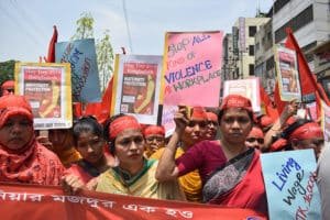 Women protest