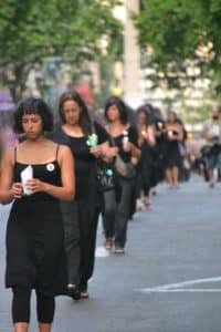 "Women in black" demonstration
