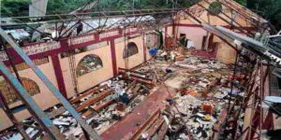 Bombed church