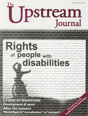 The cover of the 2005 special issue on people with disabilities