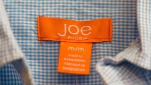 Made in Bangladesh label
