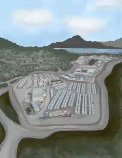 Graphic illustration, created by the author, of a CCAC camp.