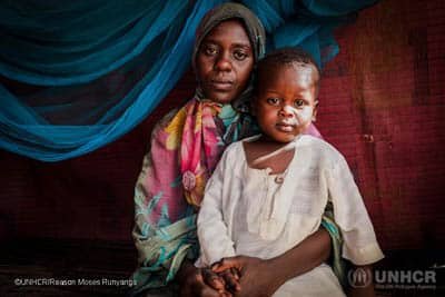 Originally from Darfur, Sumia Yonnis Hassan was living in Khartoum when fighting broke out in April 2023. To escape, she sold all she had to afford the journey to safety for herself, her two children, and her father. She was forced to leave her husband behind, and they have since lost contact.