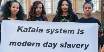 Protest against Kafala